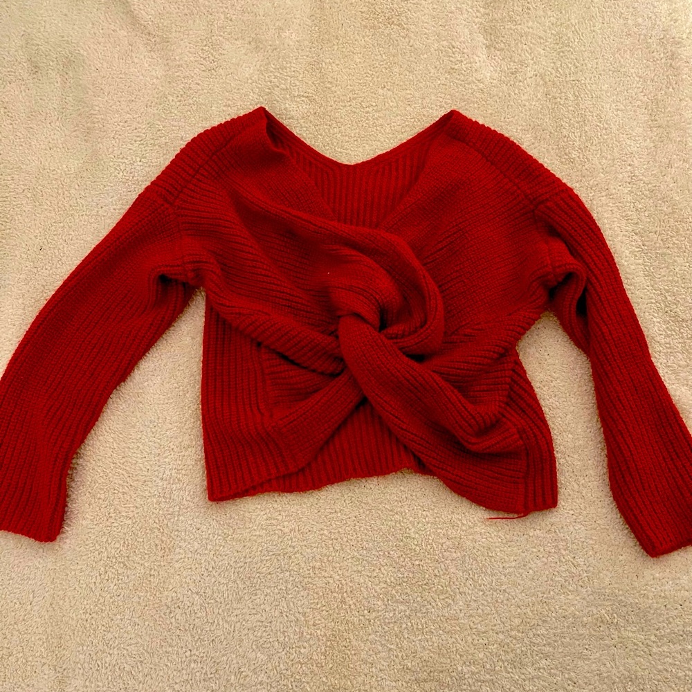 EUC knot back sweater